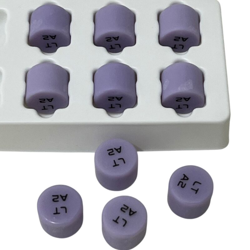 Pastilha Dissilicato De Lítio Odonto cor HT A1